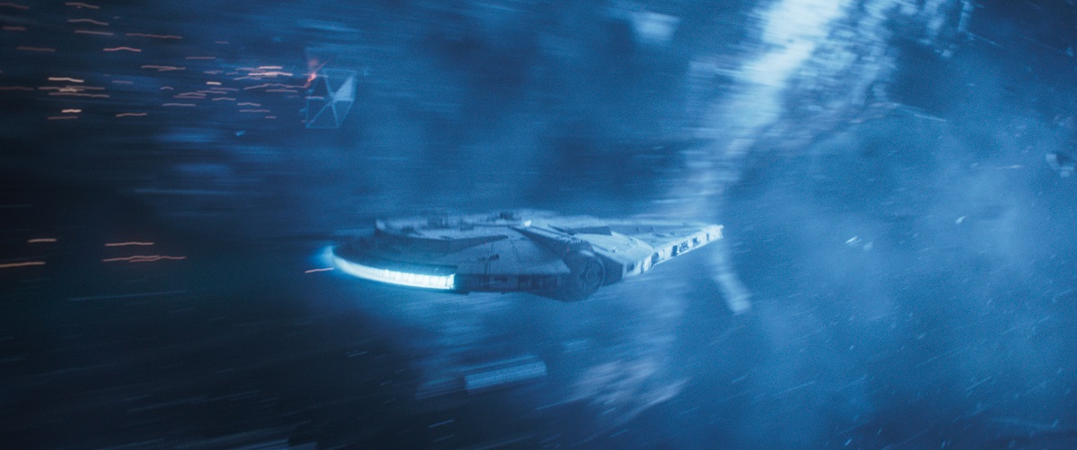 The Millenium Falcon in SOLO: A STAR WARS STORY.